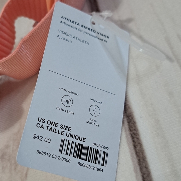 Athleta Pink Visor Small Faint Mark On It - Picture 5 of 8